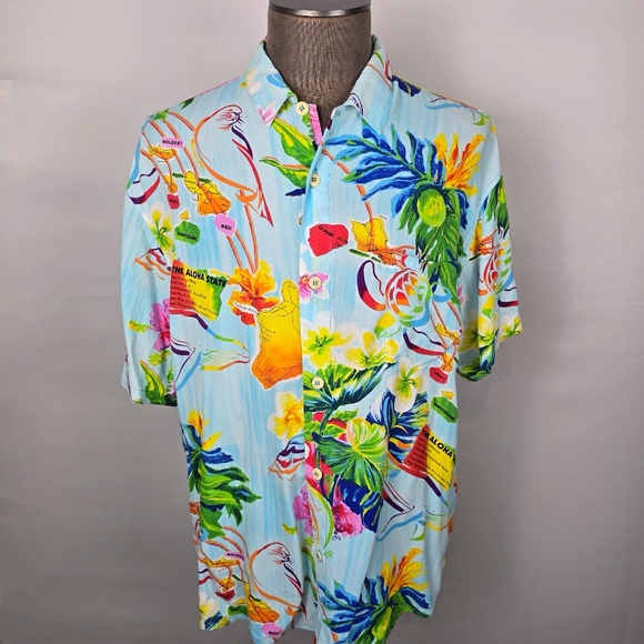 Jams World Other - VINTAGE JAMS WORLD- Mens. XL “Island Life” Hawaiian Floral Shirt